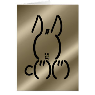 ASCII Rabbit Hälsningskort