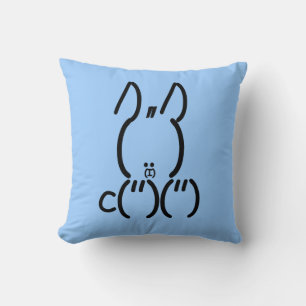 ASCII Rabbit Kudde