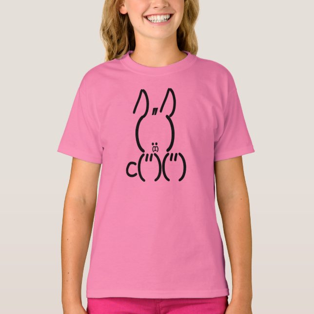 ASCII Rabbit T-shirt (Framsida)