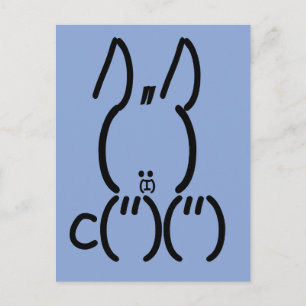ASCII Rabbit Vykort