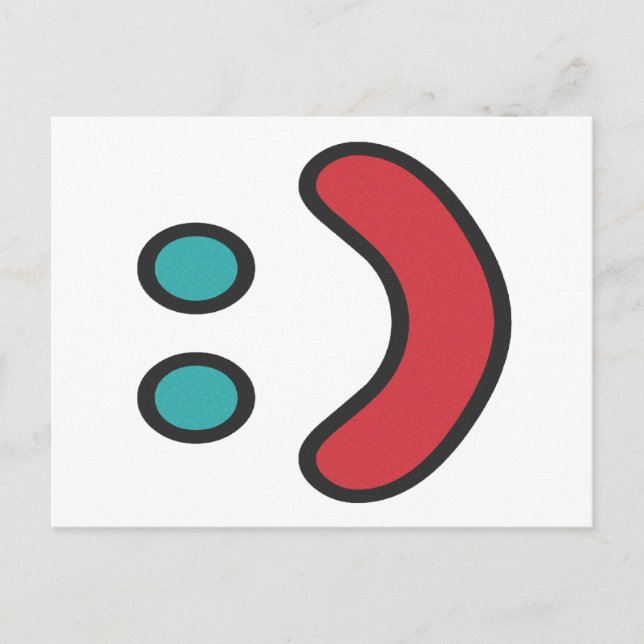 Ascii Smile Vykort (Framsida)