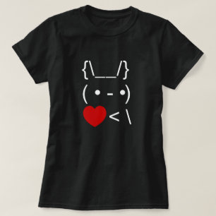 ASCII Text Art Bunny Rabbit Ta hjärtat tillbaka T Shirt