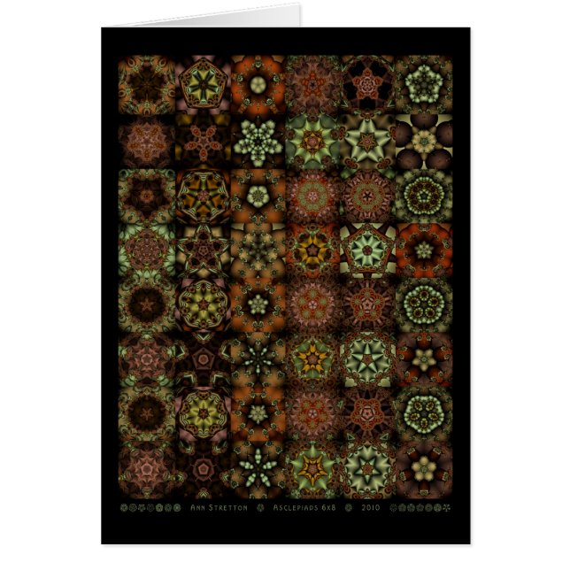 Asclepiads 6x8 hälsningskort (Framsidan)