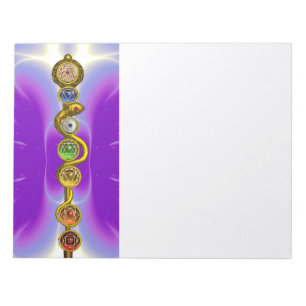 ASCLEPIUS 7 CHAKRAS,YOGA,ANDLIG ENERGI ANTECKNINGSBLOCK