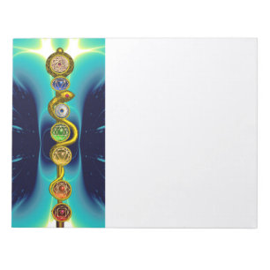 ASCLEPIUS 7 CHAKRAS,YOGA,ANDLIG ENERGI ANTECKNINGSBLOCK