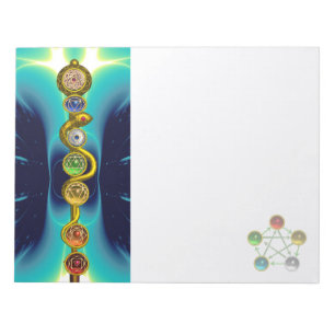 ASCLEPIUS 7 CHAKRAS,YOGA,ANDLIG ENERGI ANTECKNINGSBLOCK