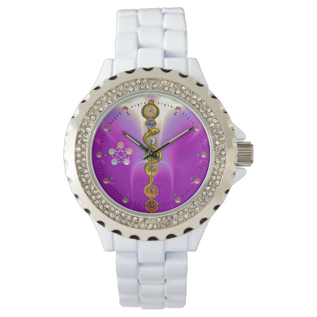 ASCLEPIUS 7 CHAKRAS,YOGA,ANDLIG ENERGI ARMBANDSUR (Framsida)