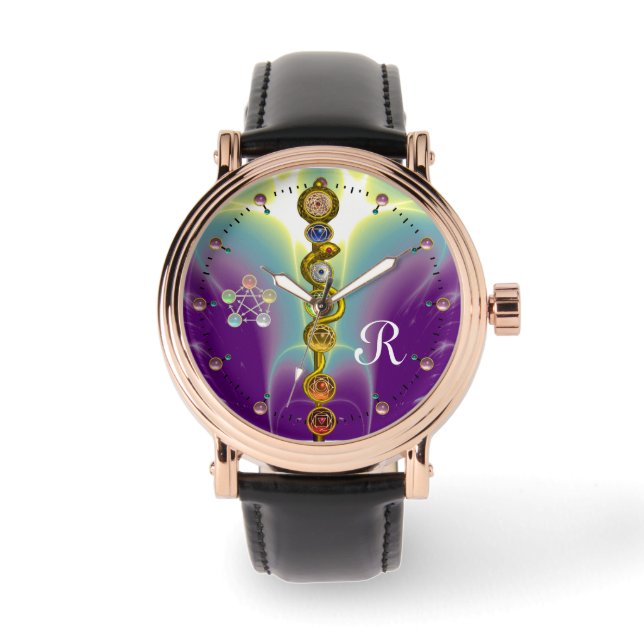 ASCLEPIUS 7 CHAKRAS,YOGA,ANDLIG ENERGI ARMBANDSUR (Framsida)