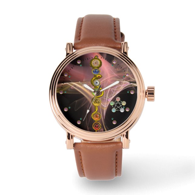 ASCLEPIUS 7 CHAKRAS,YOGA,ANDLIG ENERGI ARMBANDSUR (Framsida)