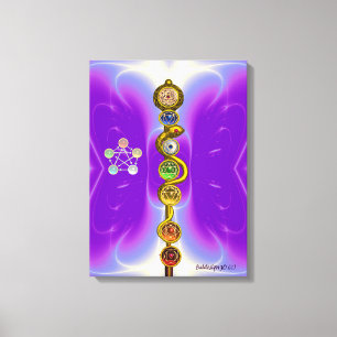 ASCLEPIUS 7 CHAKRAS,YOGA,ANDLIG ENERGI CANVASTRYCK