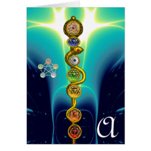 ASCLEPIUS 7 CHAKRAS,YOGA,ANDLIG ENERGI HÄLSNINGSKORT