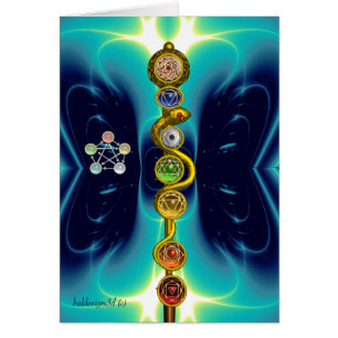 ASCLEPIUS 7 CHAKRAS,YOGA,ANDLIG ENERGI HÄLSNINGSKORT
