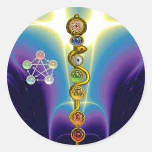 ASCLEPIUS 7 CHAKRAS,YOGA,ANDLIG ENERGI RUNT KLISTERMÄRKE
