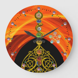 ASCLEPIUS 7 CHAKRAS,YOGA,ANDLIG ENERGI STOR KLOCKA