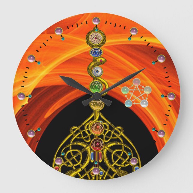ASCLEPIUS 7 CHAKRAS,YOGA,ANDLIG ENERGI STOR KLOCKA (Framsida)