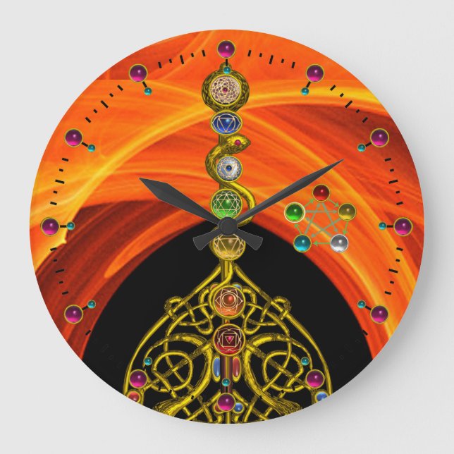 ASCLEPIUS 7 CHAKRAS,YOGA,ANDLIG ENERGI STOR KLOCKA (Framsida)
