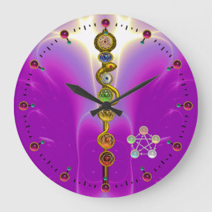 ASCLEPIUS 7 CHAKRAS,YOGA,ANDLIG ENERGI STOR KLOCKA