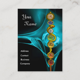 ASCLEPIUS,7 CHAKRAS,YOGA,ANDLIG ENERGI VISITKORT