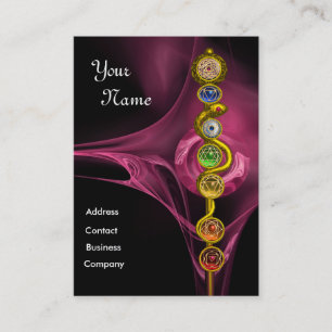 ASCLEPIUS,7 CHAKRAS,YOGA,ANDLIG ENERGI VISITKORT