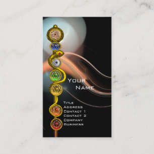 ASCLEPIUS,7 CHAKRAS,YOGA,ANDLIG ENERGI VISITKORT