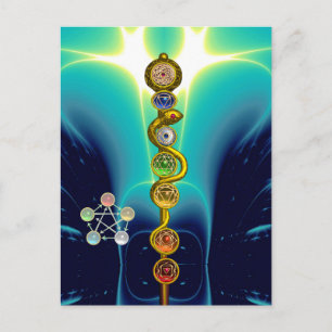 ASCLEPIUS 7 CHAKRAS,YOGA,ANDLIG ENERGI VYKORT