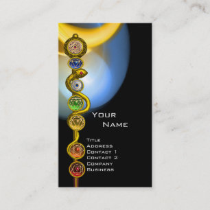 ASCLEPIUS,7 KAKRAS,YOGA,ANDLIG ENERGI VISITKORT