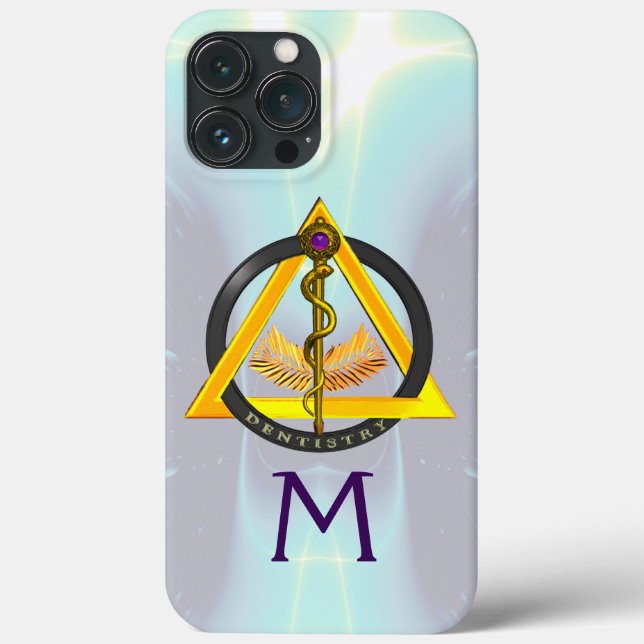 ASCLEPIUS DENTIST TANDVÅRD MONOGRAM Fodral-M (Baksida)