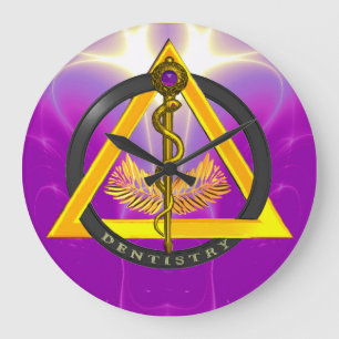ASCLEPIUS DENTIST TANDVÅRD SYMBOL STOR KLOCKA