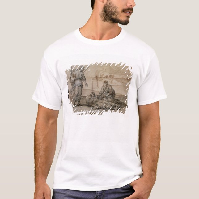 Asclepius som upplivar Hippolytus (skriva, & Tee Shirt (Framsida)