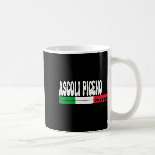 Ascoli Piceno Stad Italia Vintage Italien Flagga R Kaffemugg