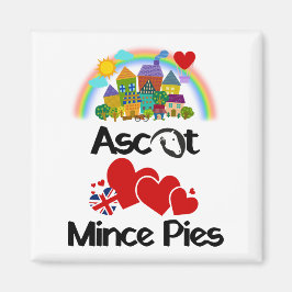 Ascot, Berkshire UK Kärlek Mince Paj Magnet