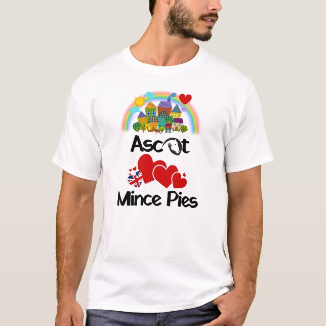 Ascot, Berkshire UK Kärlek Mince Paj T Shirt (Framsida)