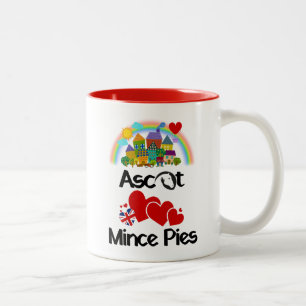 Ascot, Berkshire UK Kärlek Mince Paj Två-Tonad Mugg