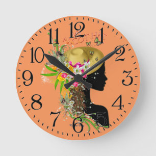 Ascot Dam Hat Design Rund Klocka