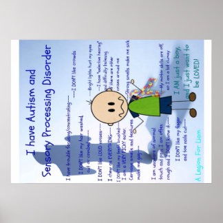 ASD- och SPD-pojke Poster