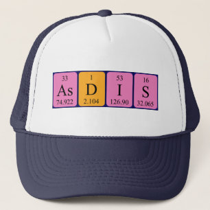 Asdis Periodisk bord namn hat Keps