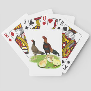 Aseel Wheaten Kycklingfamilj Casinokort