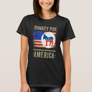 Åseldammar Sjukdomen som förstör Amerika Usa Flagg T Shirt