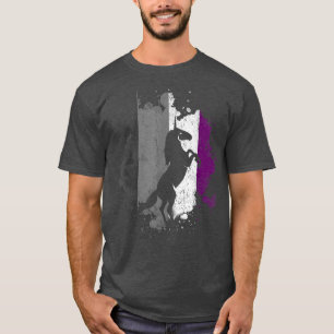 Aseual Flagga Unicorn Ace Pride Month Queth HBT As T Shirt