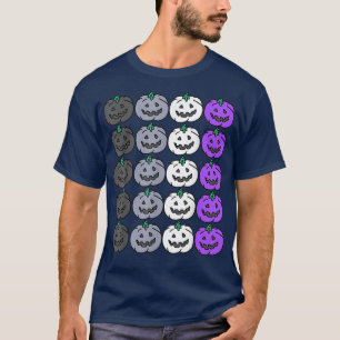Aseual Halloween Pumpkin Funny Lgbtq för Gay Hallo T Shirt