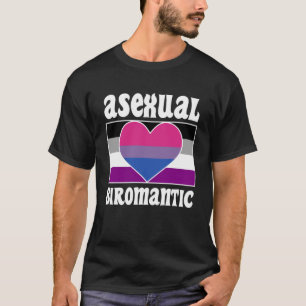 Asex Biromantic Pride Flagga Cute Ace Aestthetic T Shirt