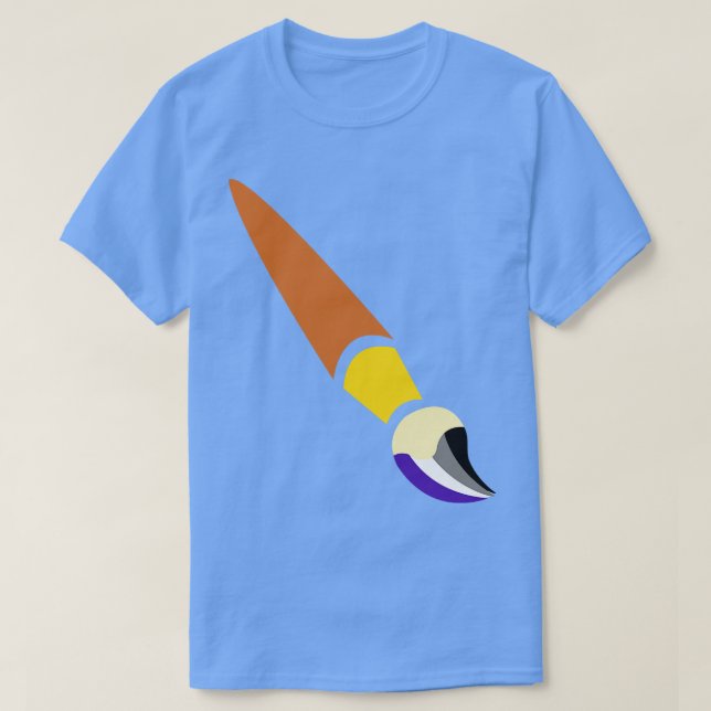 Asex Pride Paintbrush T Shirt (Design framsida)
