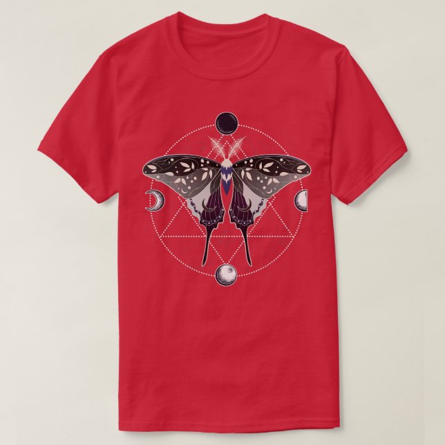 ASexal Luna Moth Celestial HBT-Pride Flagga 1 T Shirt (Design framsida)