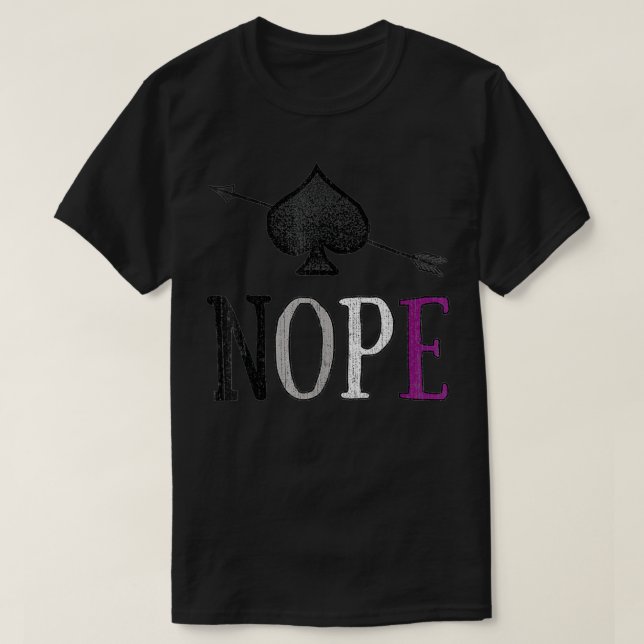 Asexual Ace  For Men Women Asexuality Pride Flag  T Shirt (Design framsida)