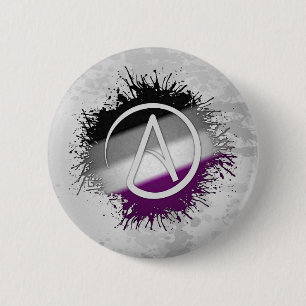 Asexual ateistsymbol knapp