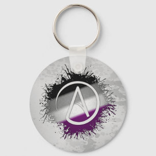 Asexual ateistsymbol nyckelring