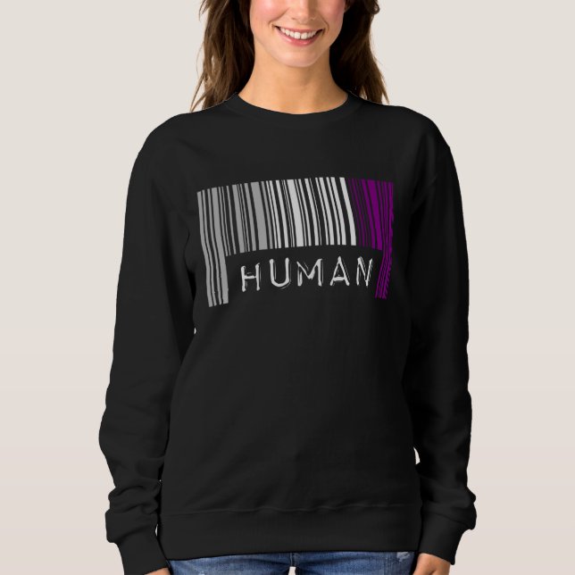 Asexual Barcode Pride Human Cute Ace Aesthetic LGB T Shirt (Framsida)