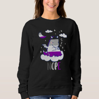 Asexual Cute Dragon Nope Ace Sleep Night LGBQA Ase T Shirt