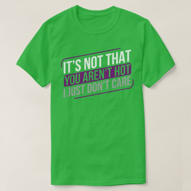 ASexual Dont Care Ace Asexuality LGBTIA T Shirt (Design framsida)