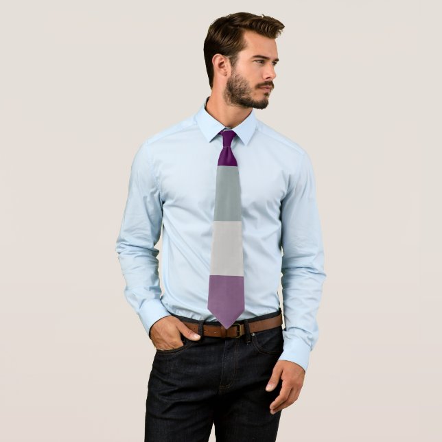 Asexual Flagga Grått Stripe HBT-Lila Slips (In Situ)